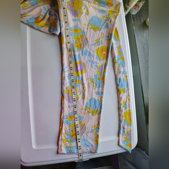 Rachel Pally strapless jumpsuit,pink With yellow flowers,pockets,modal,sz XS. - Picture 12 of 16